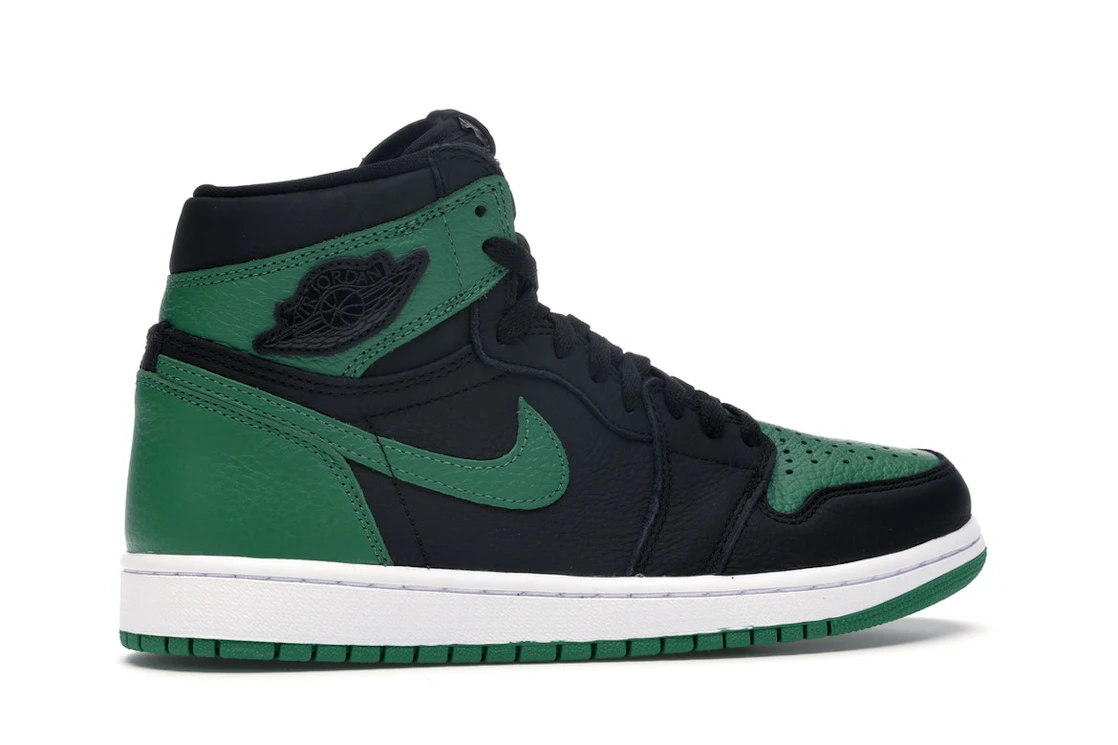 Vue 35 de Jordan 1 Retro High Pine Green Black