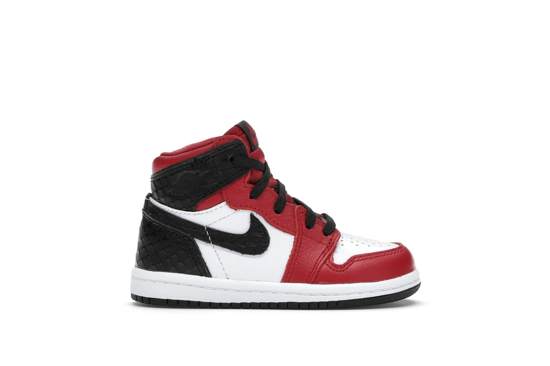 Vue 1 de Jordan 1 Retro High Satin Snake Chicago (TD)