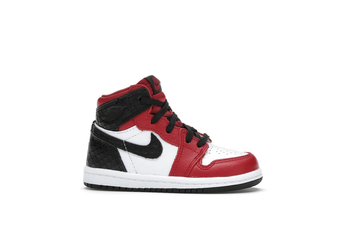 Vue 2 de Jordan 1 Retro High Satin Snake Chicago (TD)