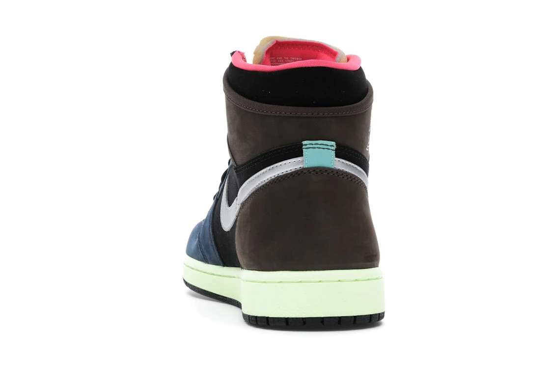 Vue 27 de Jordan 1 Retro High Tokyo Bio Hack