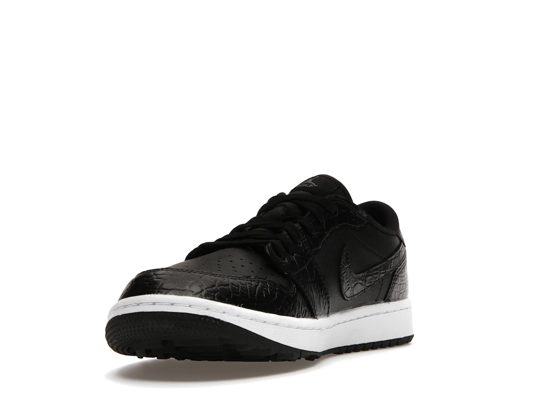 Vue 13 de Jordan 1 Retro Low Golf Black Croc