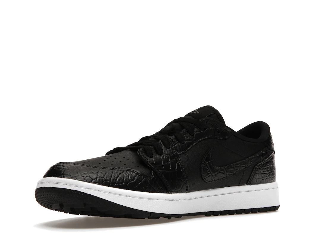 Vue 15 de Jordan 1 Retro Low Golf Black Croc