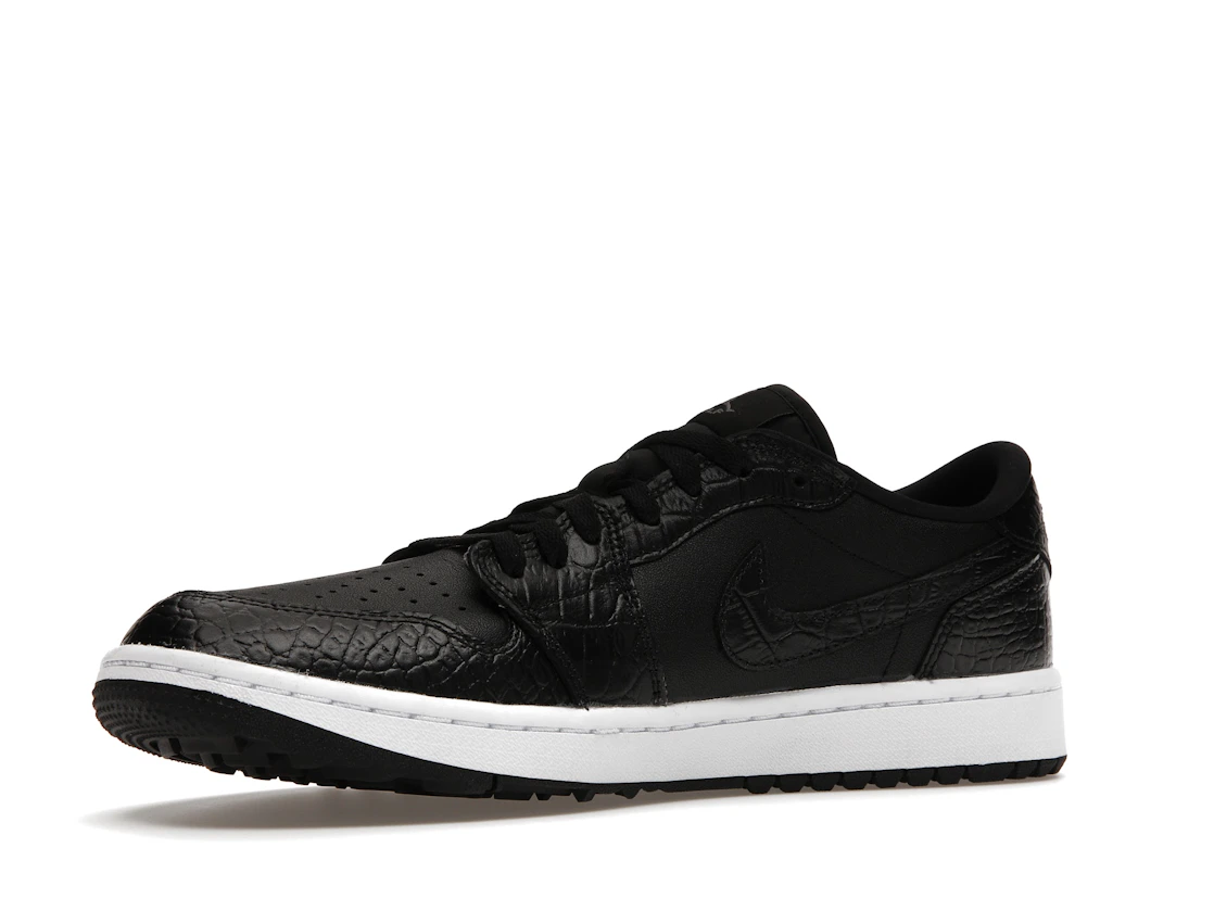 Vue 16 de Jordan 1 Retro Low Golf Black Croc