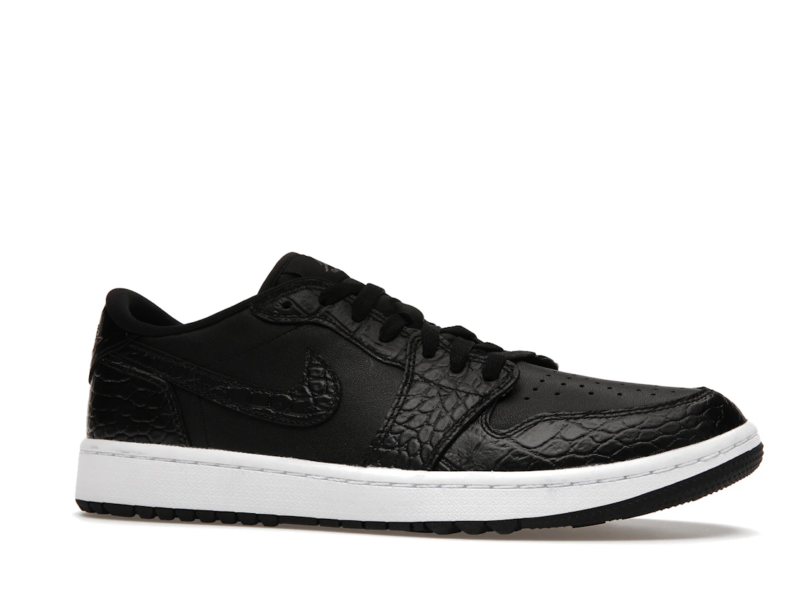 Vue 3 de Jordan 1 Retro Low Golf Black Croc