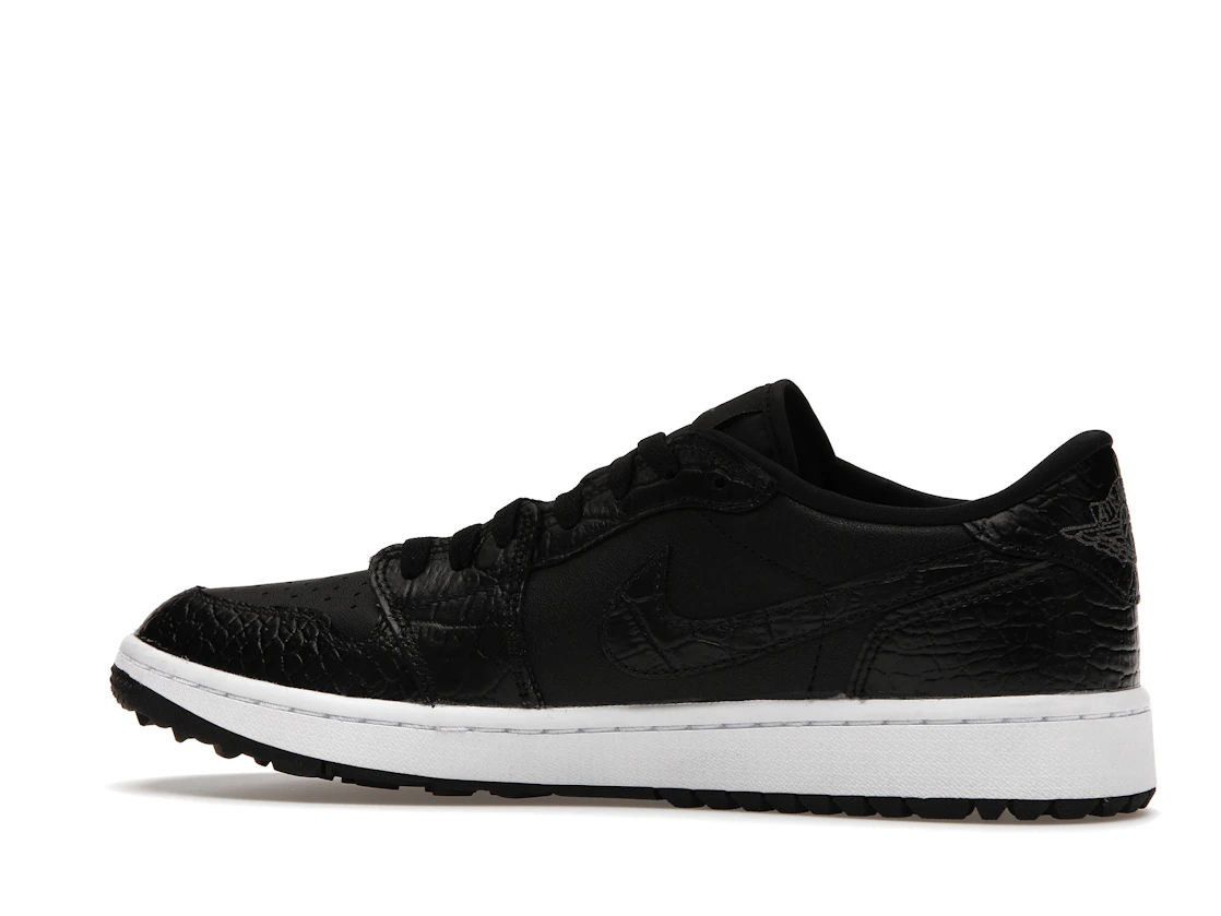 Vue 21 de Jordan 1 Retro Low Golf Black Croc