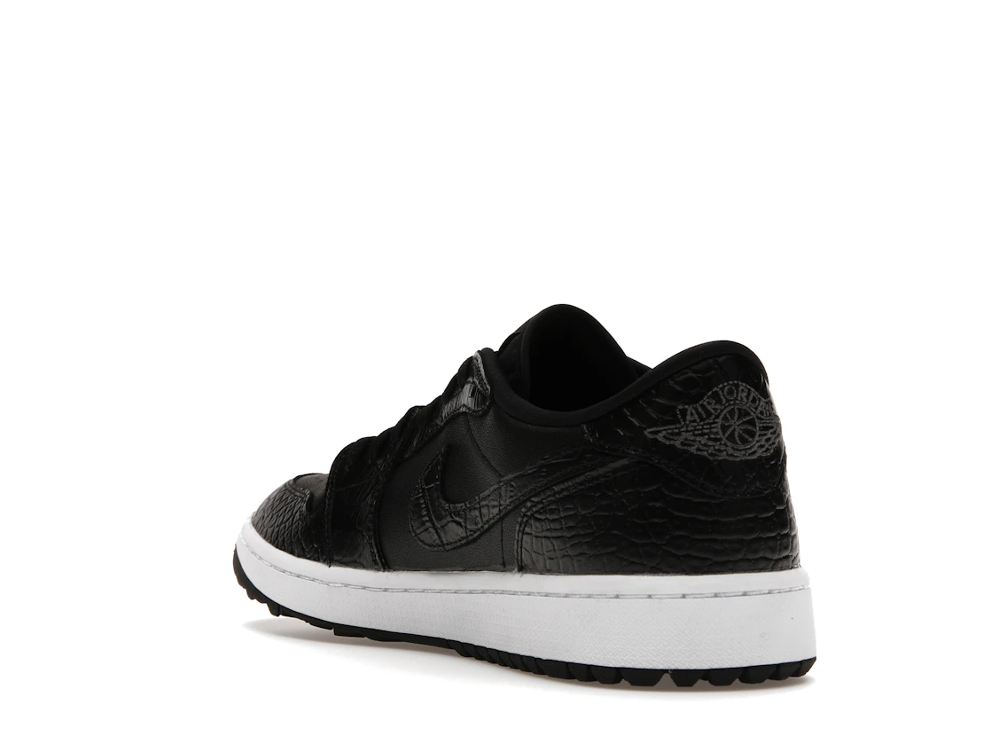 Vue 25 de Jordan 1 Retro Low Golf Black Croc
