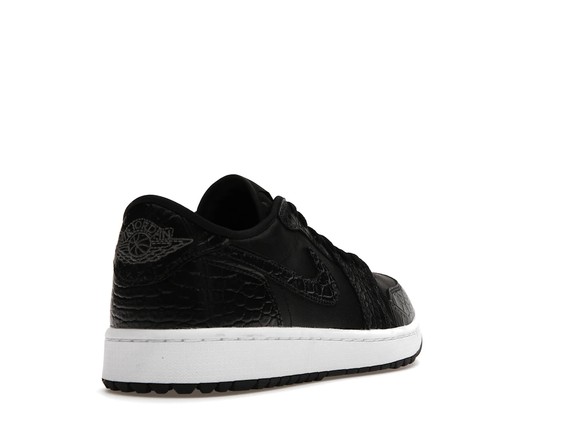 Vue 31 de Jordan 1 Retro Low Golf Black Croc