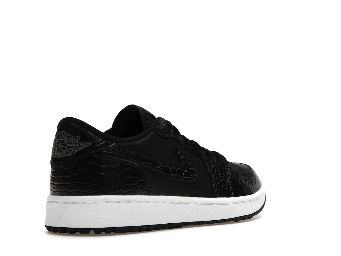 Vue 32 de Jordan 1 Retro Low Golf Black Croc