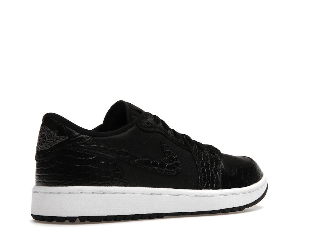 Vue 33 de Jordan 1 Retro Low Golf Black Croc