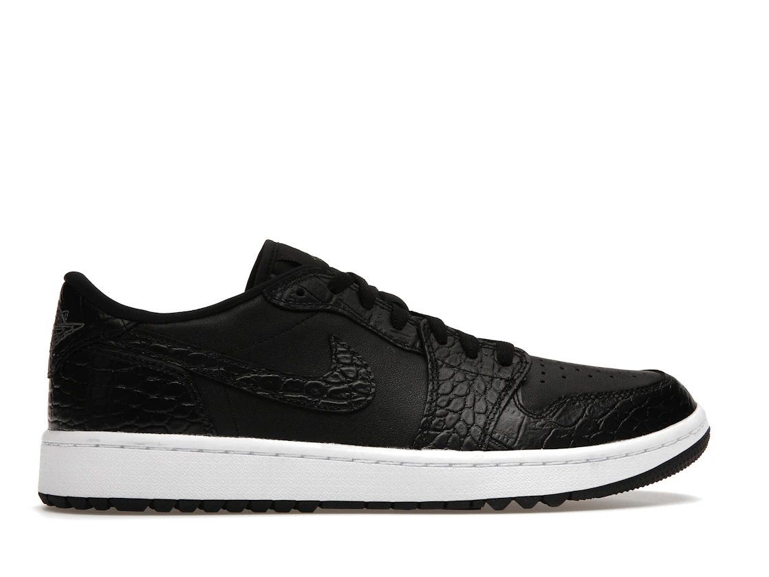 Vue 36 de Jordan 1 Retro Low Golf Black Croc