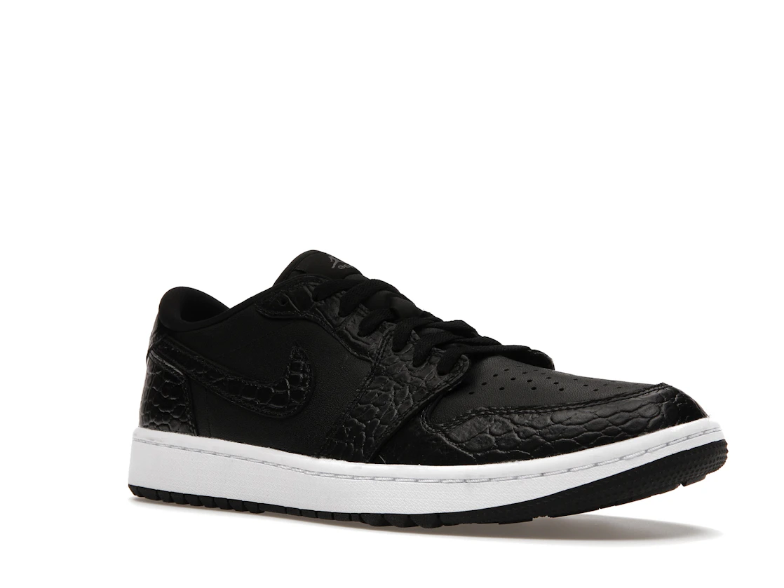 Vue 5 de Jordan 1 Retro Low Golf Black Croc
