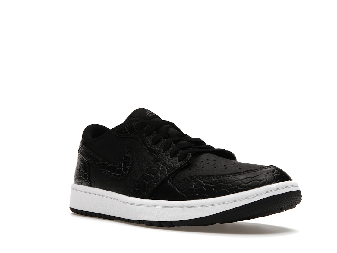 Vue 6 de Jordan 1 Retro Low Golf Black Croc