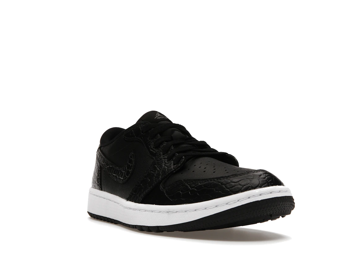 Vue 7 de Jordan 1 Retro Low Golf Black Croc