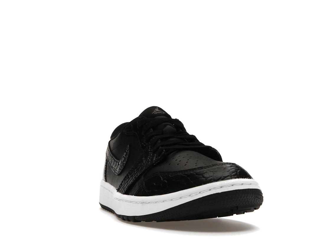 Vue 8 de Jordan 1 Retro Low Golf Black Croc