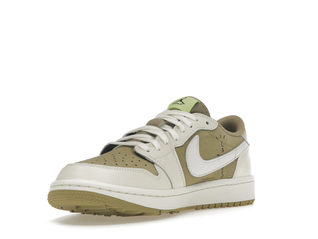 Vue 14 de Jordan 1 Retro Low Golf Travis Scott Neutral Olive