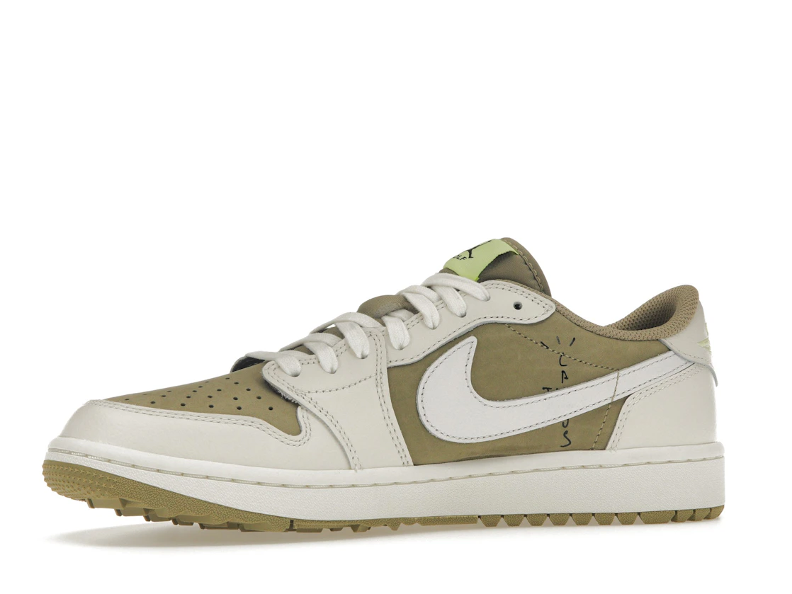 Vue 17 de Jordan 1 Retro Low Golf Travis Scott Neutral Olive