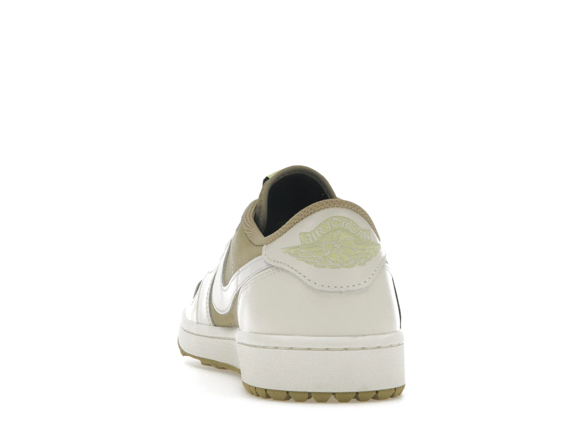 Vue 27 de Jordan 1 Retro Low Golf Travis Scott Neutral Olive