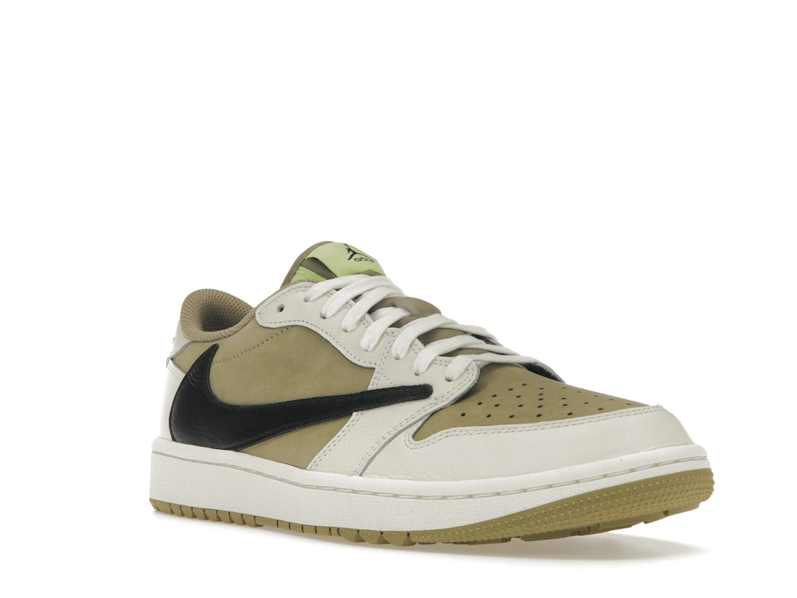 Vue 6 de Jordan 1 Retro Low Golf Travis Scott Neutral Olive