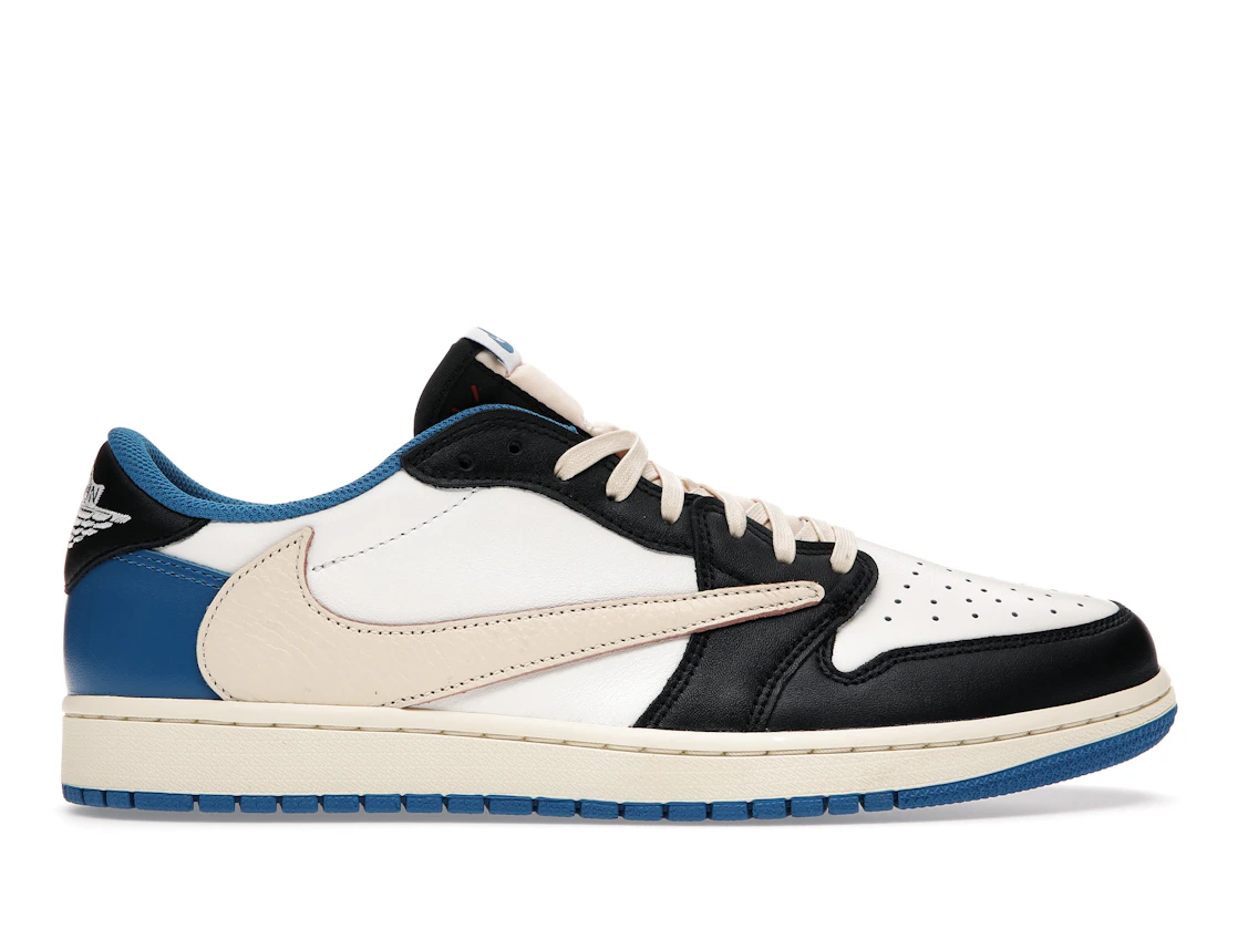 Vue 1 de Jordan 1 Retro Low OG SP Fragment x Travis Scott