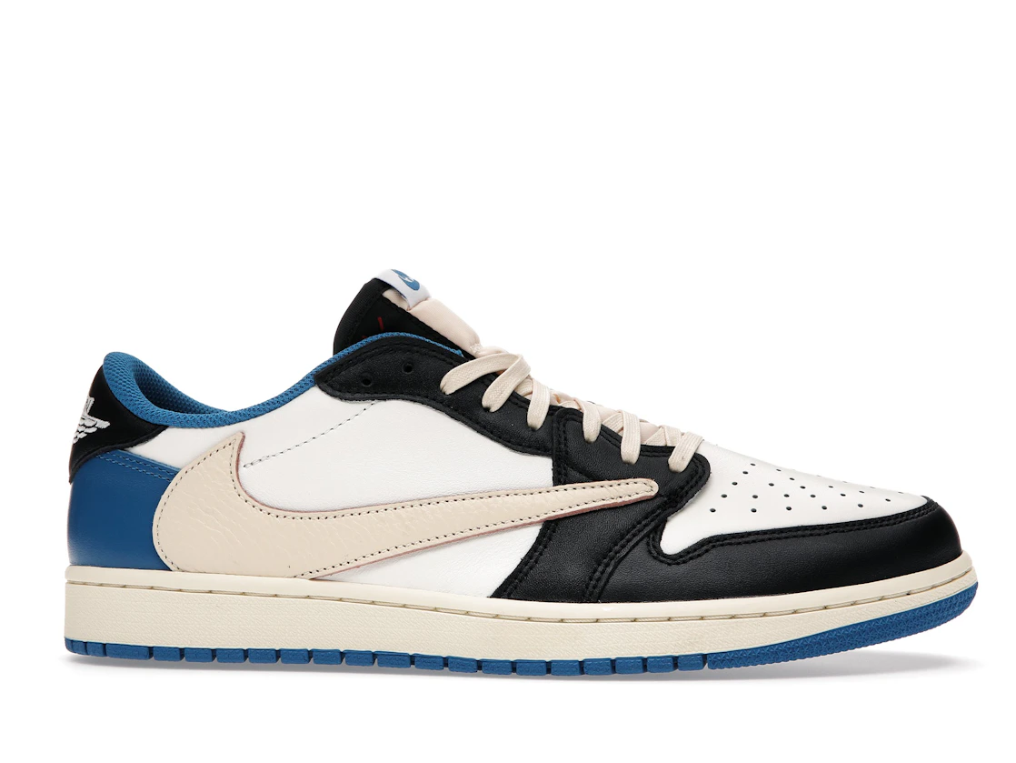 Vue 2 de Jordan 1 Retro Low OG SP Fragment x Travis Scott