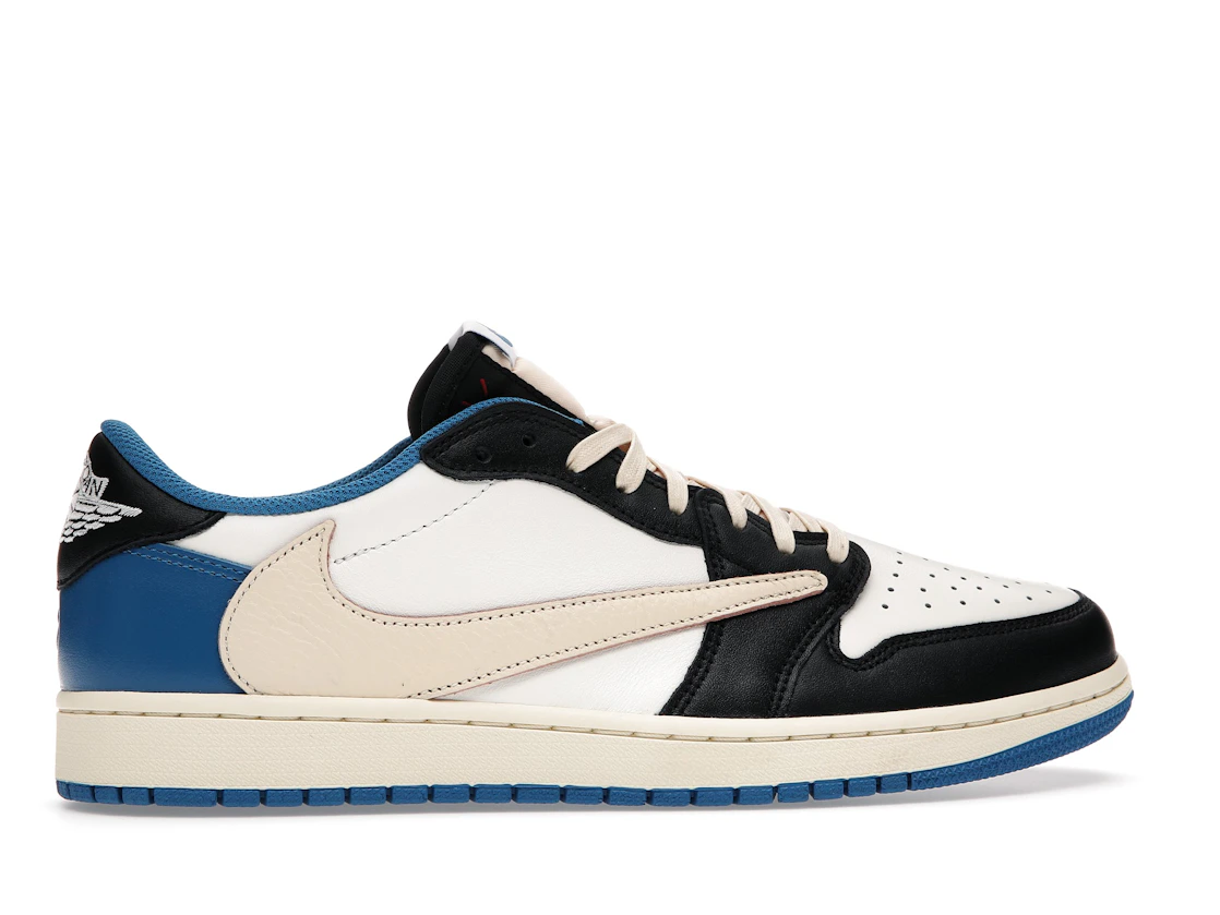 Vue 36 de Jordan 1 Retro Low OG SP Fragment x Travis Scott