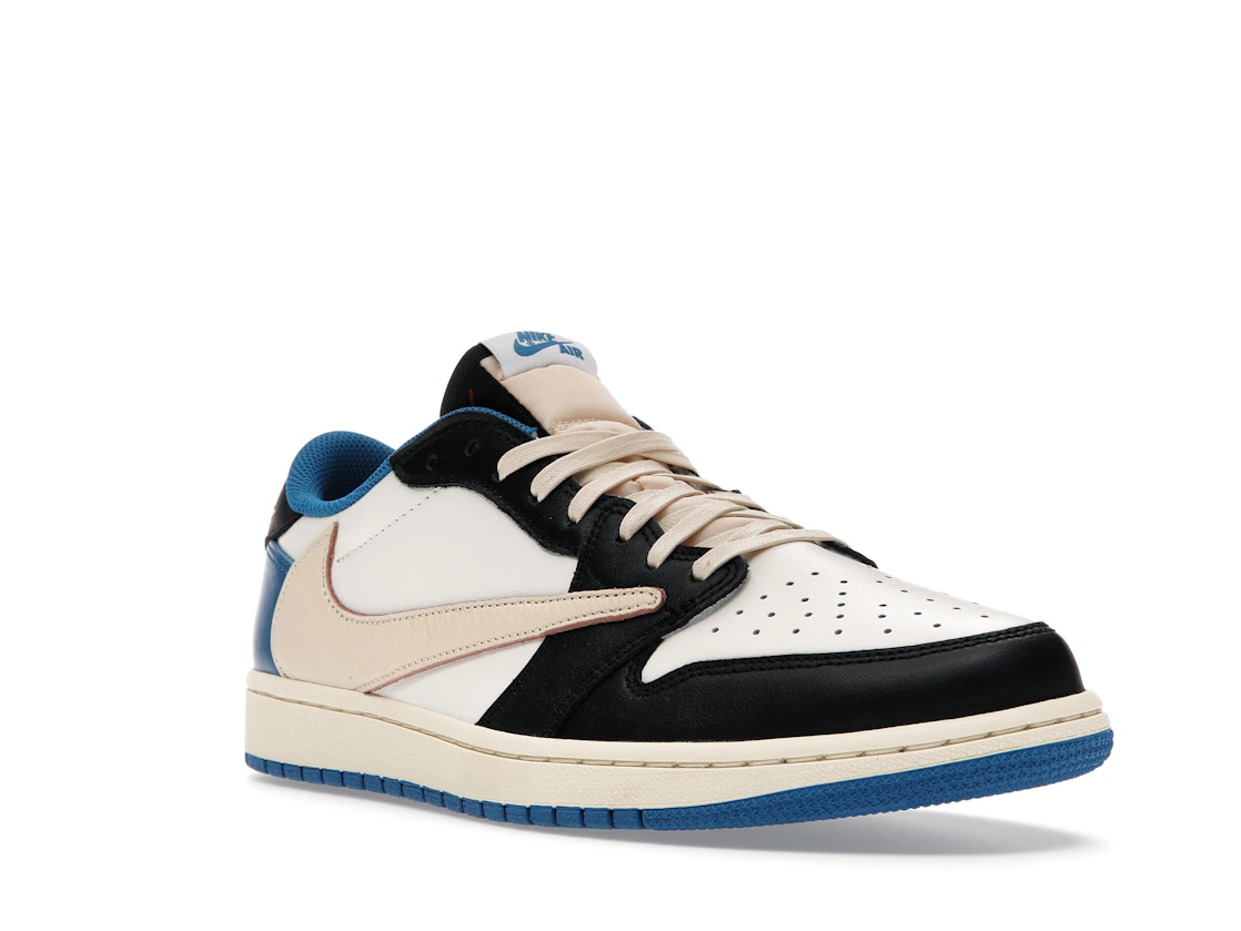 Vue 6 de Jordan 1 Retro Low OG SP Fragment x Travis Scott