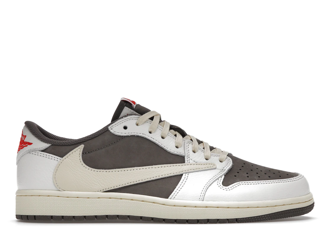 Vue 1 de Jordan 1 Retro Low OG SP Travis Scott Reverse Mocha