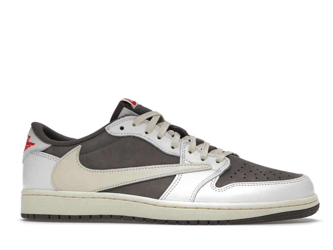 Vue 2 de Jordan 1 Retro Low OG SP Travis Scott Reverse Mocha