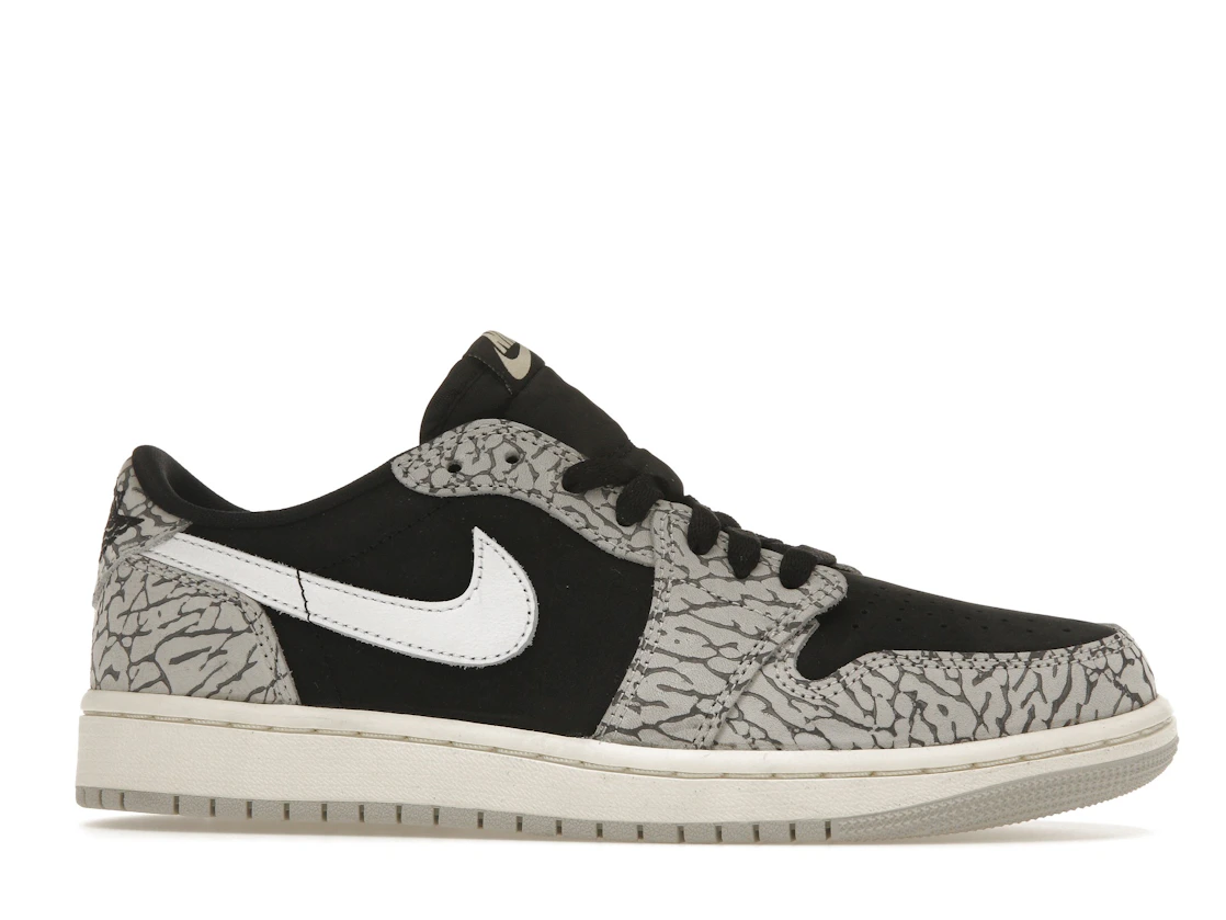 Vue 2 de Jordan 1 Retro Low OG Black Cement 