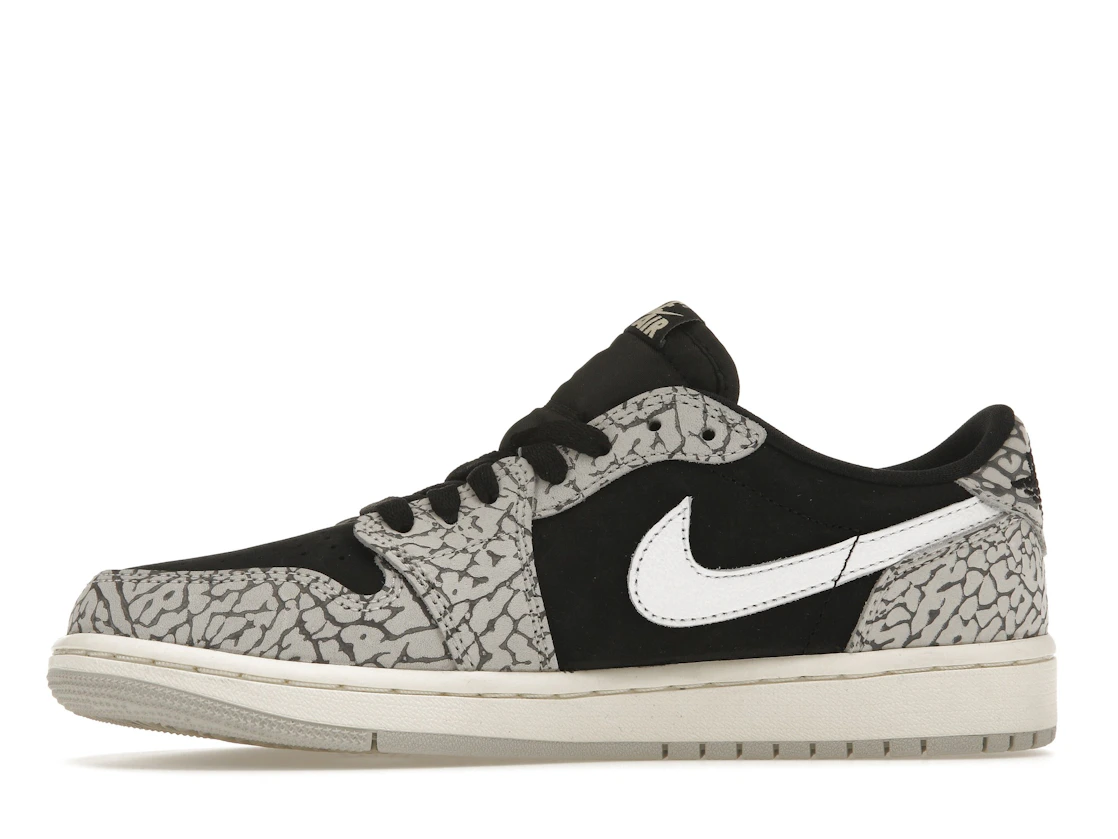 Vue 18 de Jordan 1 Retro Low OG Black Cement 