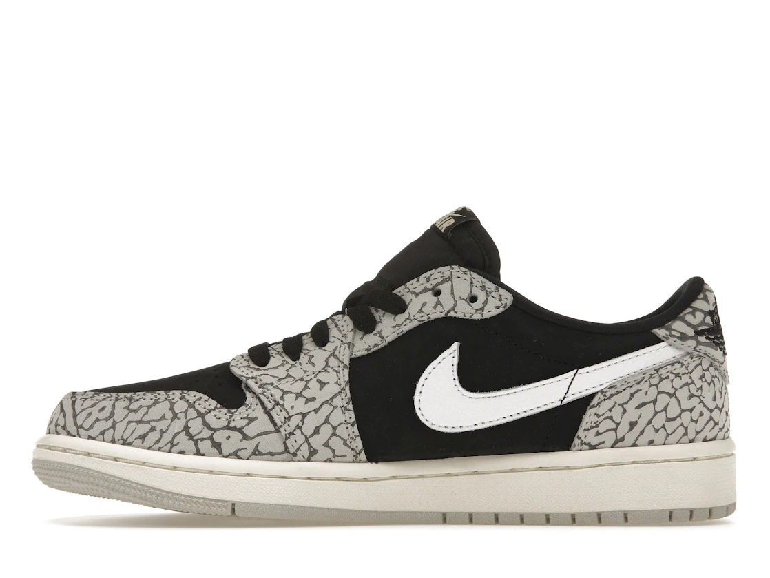 Vue 19 de Jordan 1 Retro Low OG Black Cement 