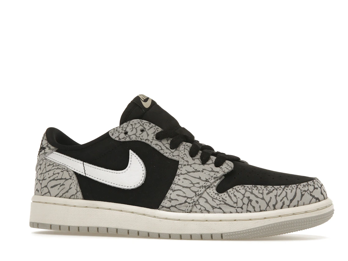 Vue 3 de Jordan 1 Retro Low OG Black Cement 