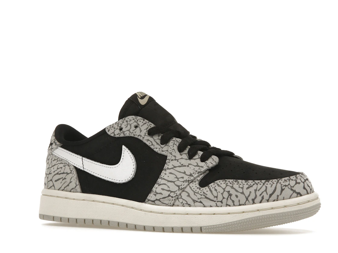 Vue 4 de Jordan 1 Retro Low OG Black Cement 