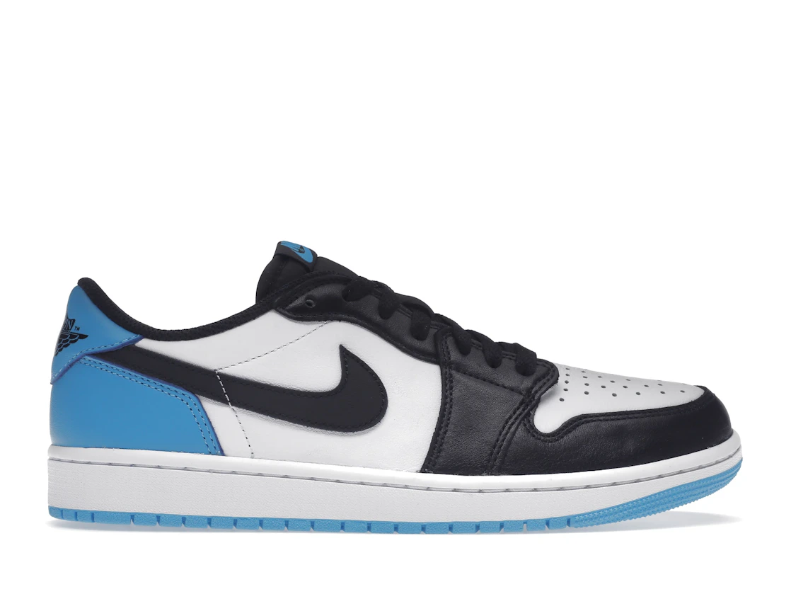 Vue 1 de Jordan 1 Retro Low OG Black Dark Powder Blue