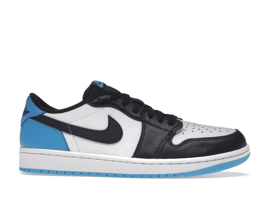 Vue 2 de Jordan 1 Retro Low OG Black Dark Powder Blue