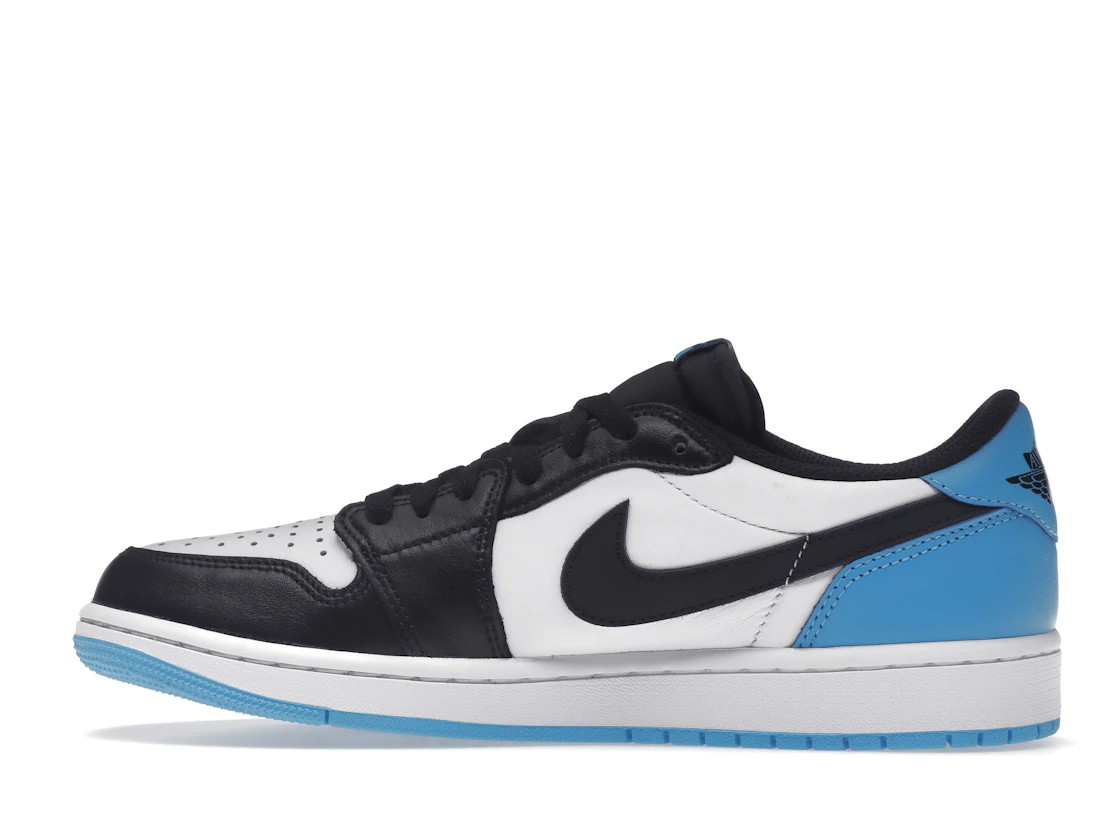 Vue 20 de Jordan 1 Retro Low OG Black Dark Powder Blue