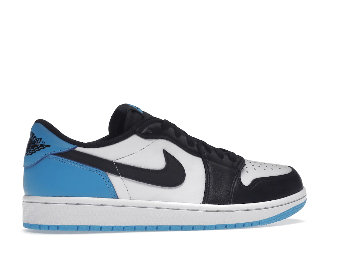 Vue 35 de Jordan 1 Retro Low OG Black Dark Powder Blue