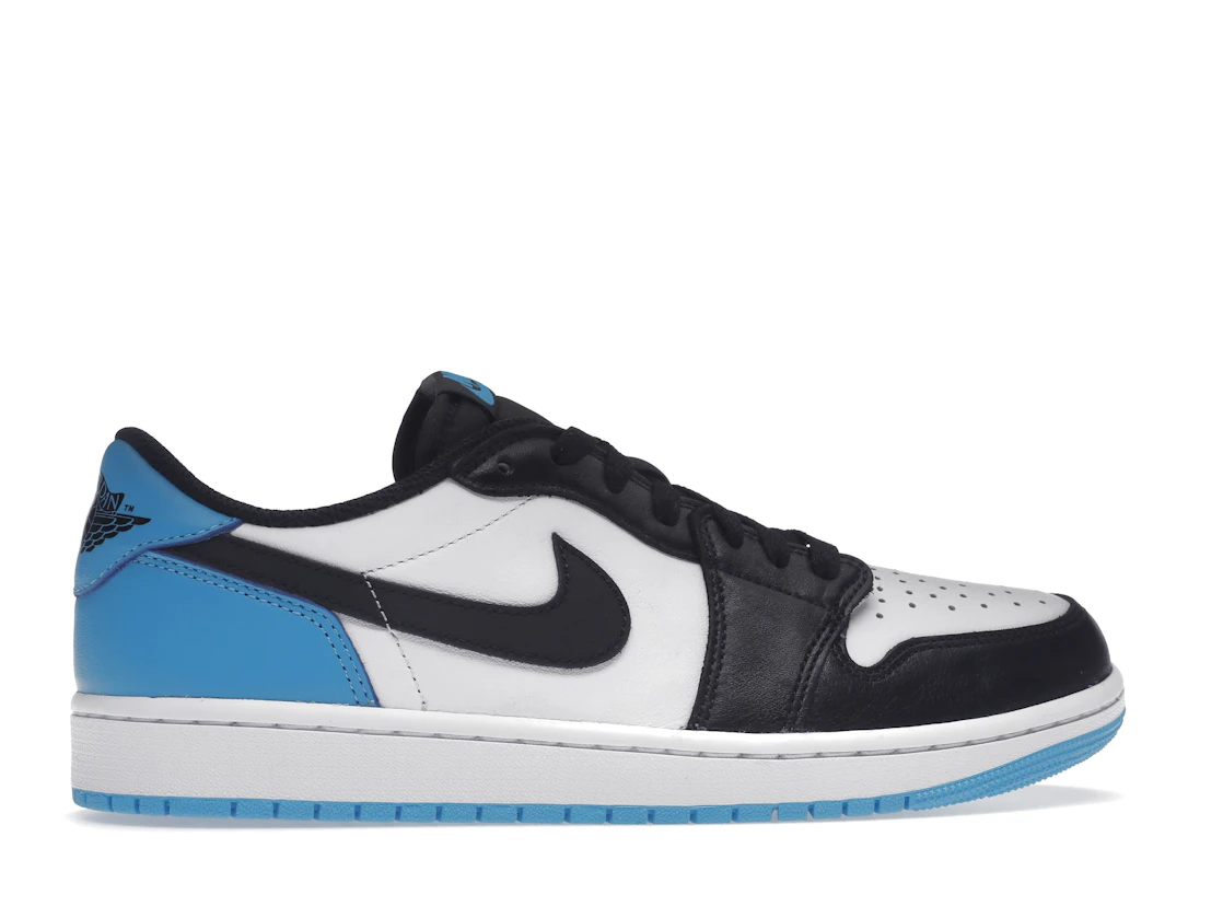 Vue 36 de Jordan 1 Retro Low OG Black Dark Powder Blue