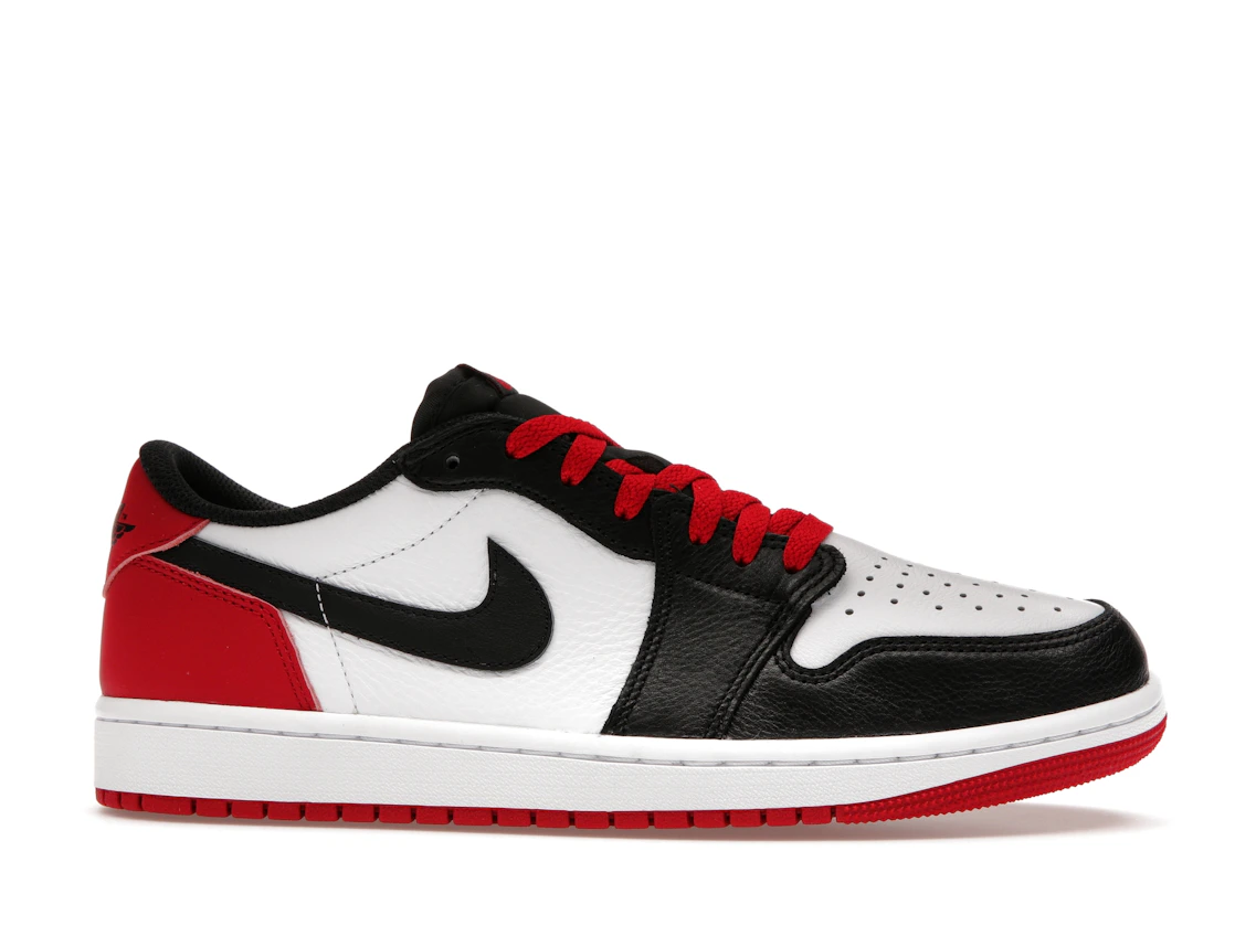Vue 2 de Jordan 1 Retro Low OG Black Toe (2023)