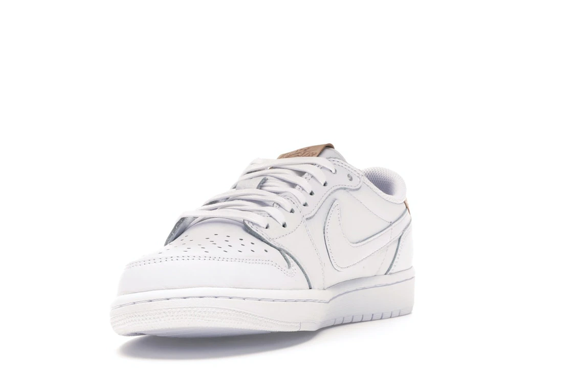 Vue 13 de Jordan 1 Retro Low OG White Vachetta