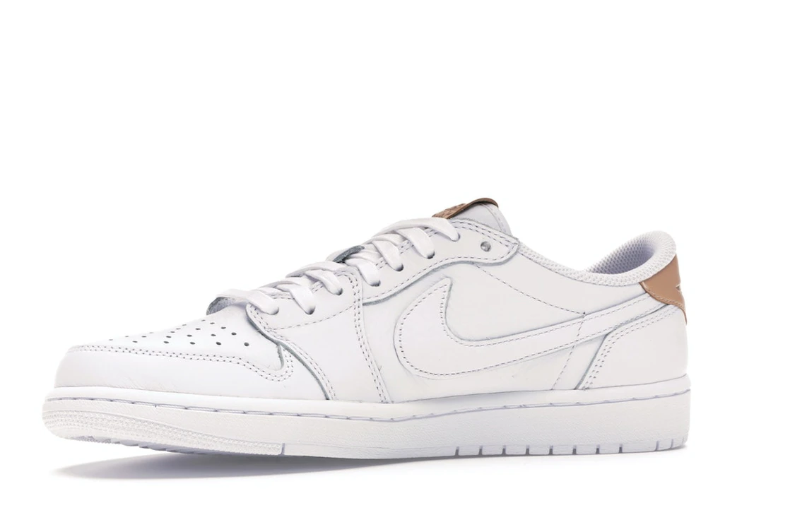 Vue 17 de Jordan 1 Retro Low OG White Vachetta