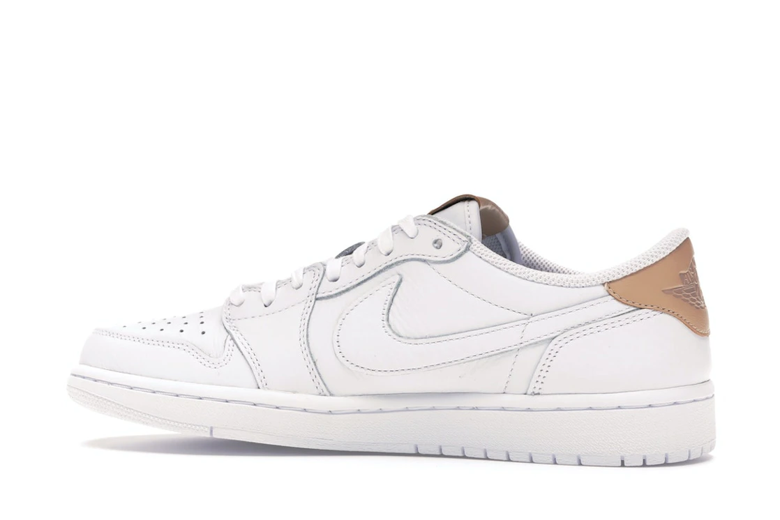 Vue 21 de Jordan 1 Retro Low OG White Vachetta