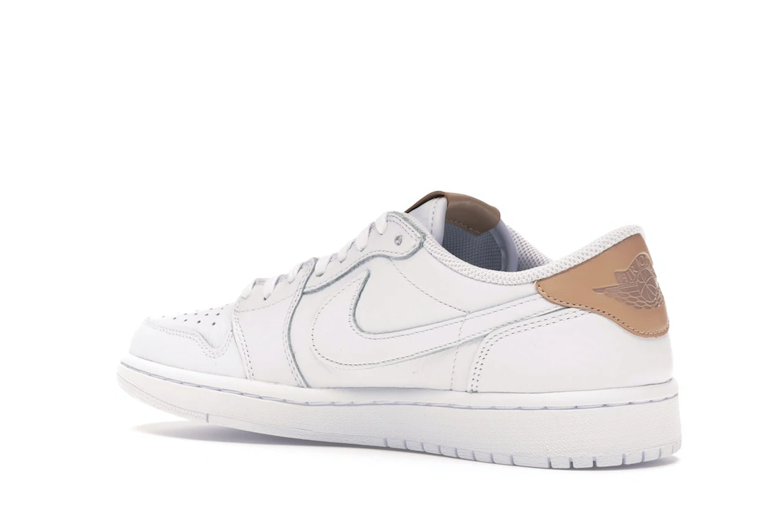 Vue 23 de Jordan 1 Retro Low OG White Vachetta