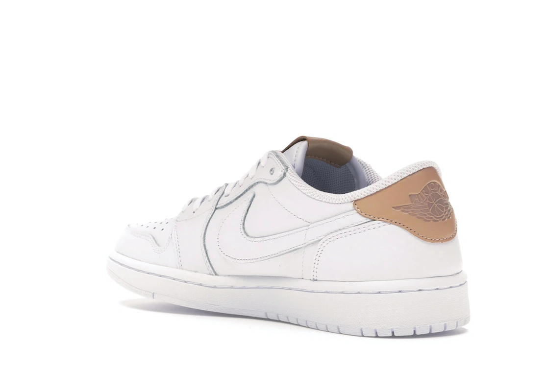 Vue 24 de Jordan 1 Retro Low OG White Vachetta