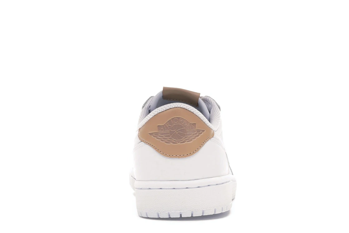 Vue 28 de Jordan 1 Retro Low OG White Vachetta
