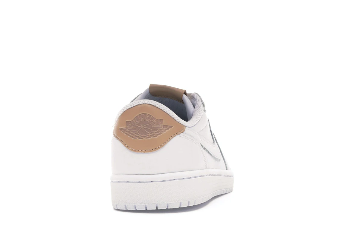 Vue 29 de Jordan 1 Retro Low OG White Vachetta