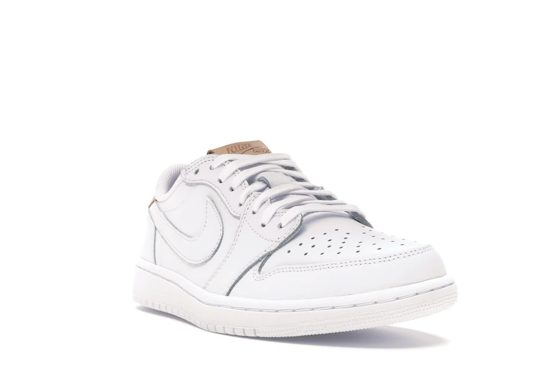 Vue 7 de Jordan 1 Retro Low OG White Vachetta