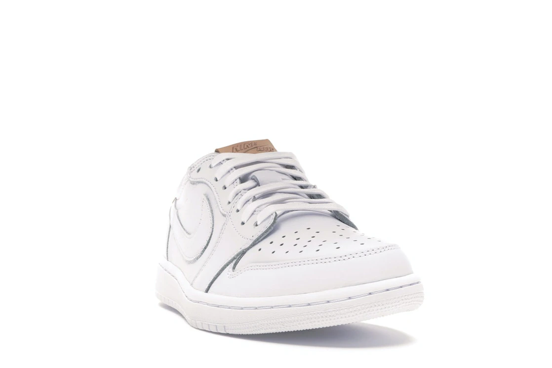 Vue 8 de Jordan 1 Retro Low OG White Vachetta