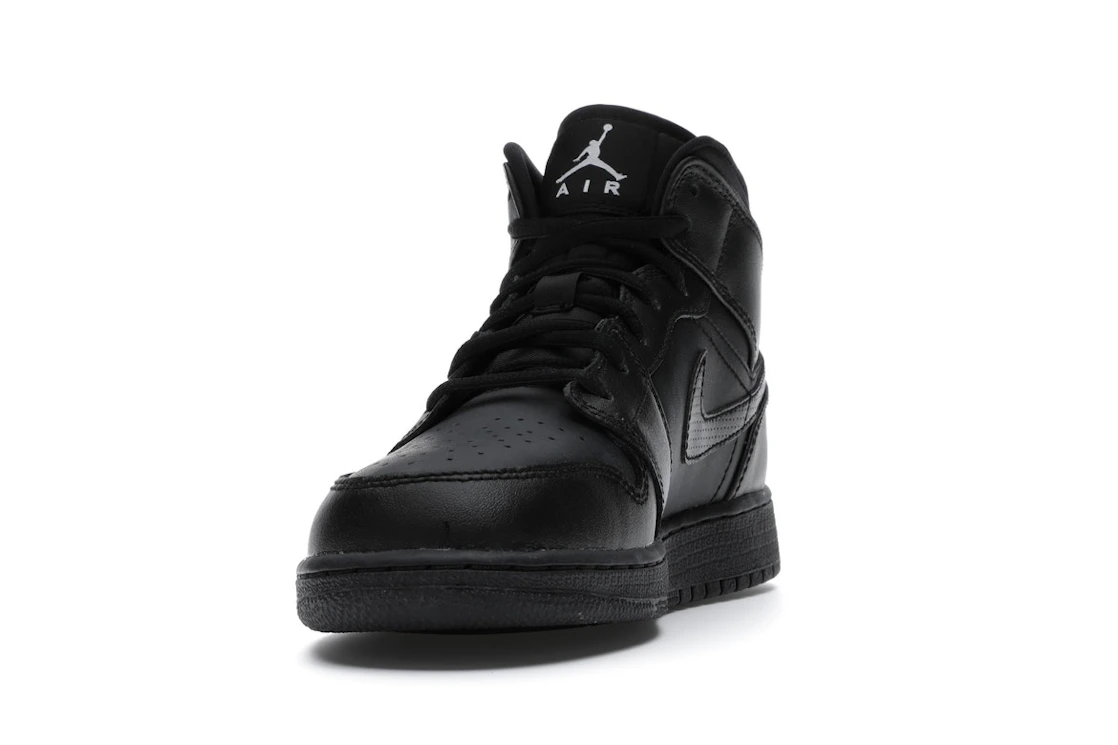 Vue 12 de Jordan 1 Retro Mid Black (2016) (GS)
