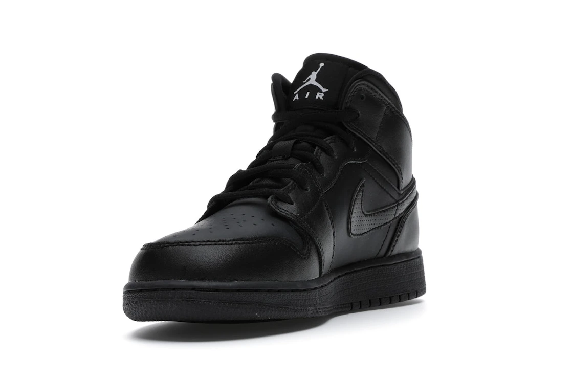 Vue 13 de Jordan 1 Retro Mid Black (2016) (GS)